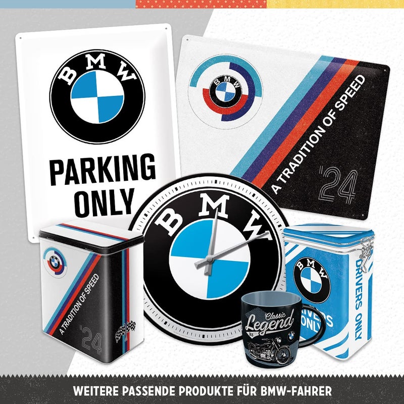Nostalgic Art Nostalgic-Art Retro Wall Clock, 12.2", Official License Product (OLP), BMW â€“ Logo â€“ Gift idea for car Accessories Fans, Large Kitchen Decoration, Vintage Design - Image 3